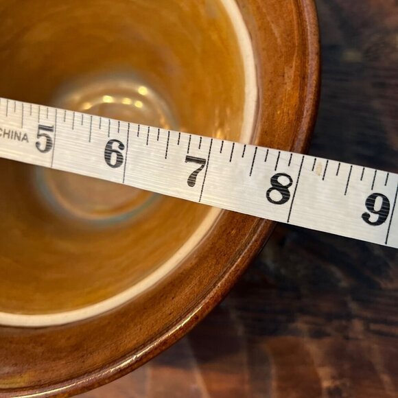 Handcrafted Ritten Pottery Bowl With Earthy Glaze - Picture 6 of 7